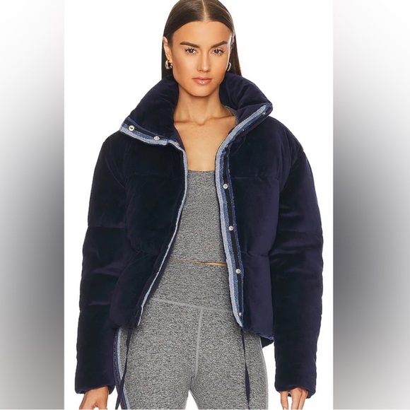 Spiritual Gangster Velour Puffer Jacket - Picture 1 of 6